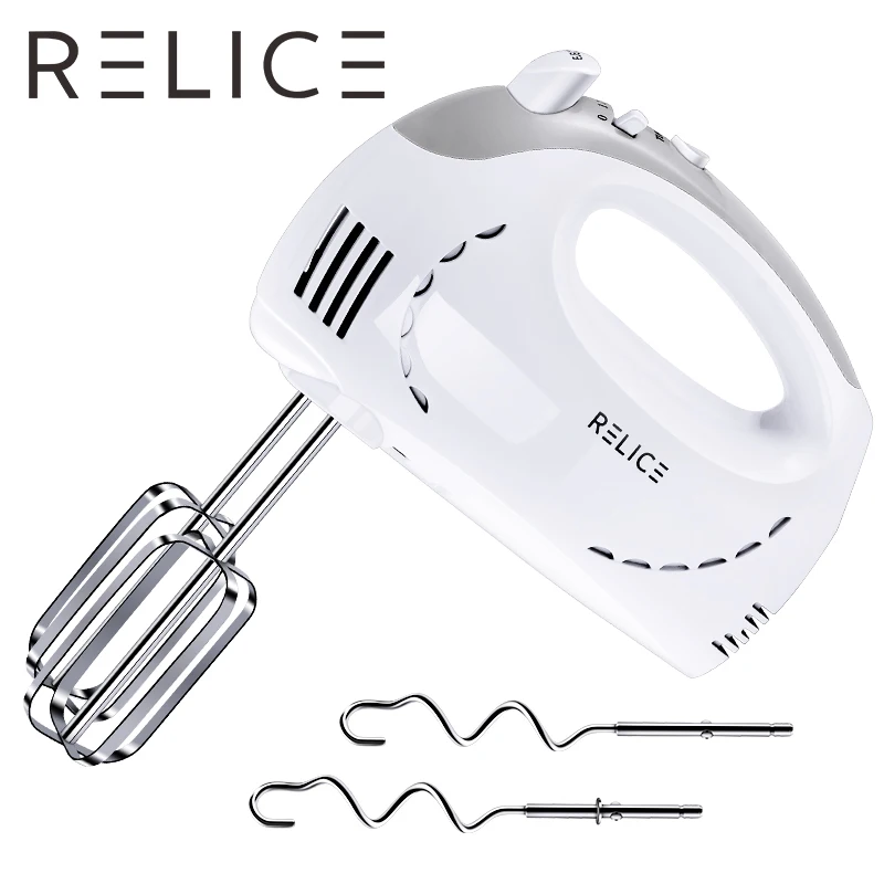 RELICE Electric Kitchen Immersion Hand Mixers Blenders Multifunction Handheld Food Processor 5 Speed Dough Food Mixer Egg Beater RELICE Electric Kitchen Immersion Hand Mixers Blenders Multifunction Handheld Food Processor 5 Speed Dough Food Mixer Egg Beater
