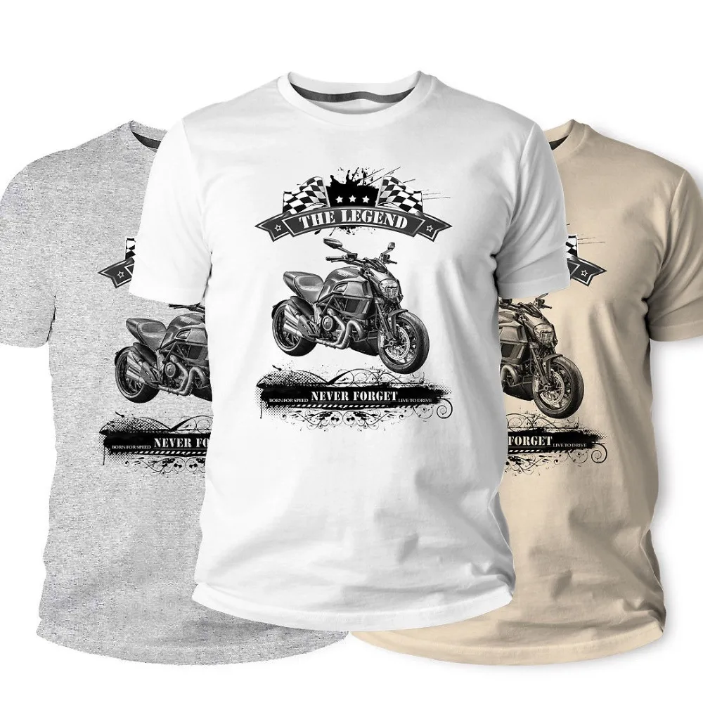 Футболка итальянский классический мотоцикл вентиляторы Diavel 696 796 Young Timer старый