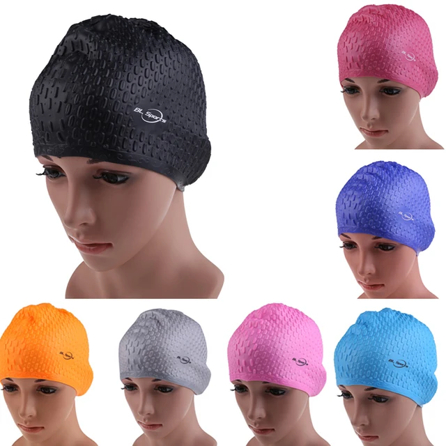Multicolor Swimming Hat Flexible Adult Waterproof Silicon Swimming Cap