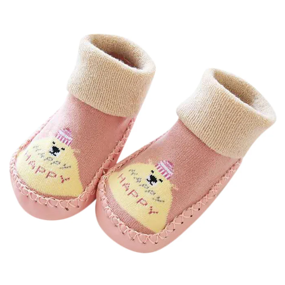 Autumn and winter children plus velvet warm Solid socks Fluffy Long Winter Socks Baby Boy Girl Toddler Warm Child #YL