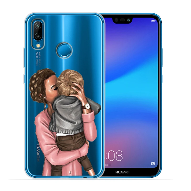 Чехол для huawei P smart Sxey Mother Mom Baby Fashion Gisl для huawei P30 P20 Lite Pro P10 P8Lite P9Lite мягкий чехол для телефона