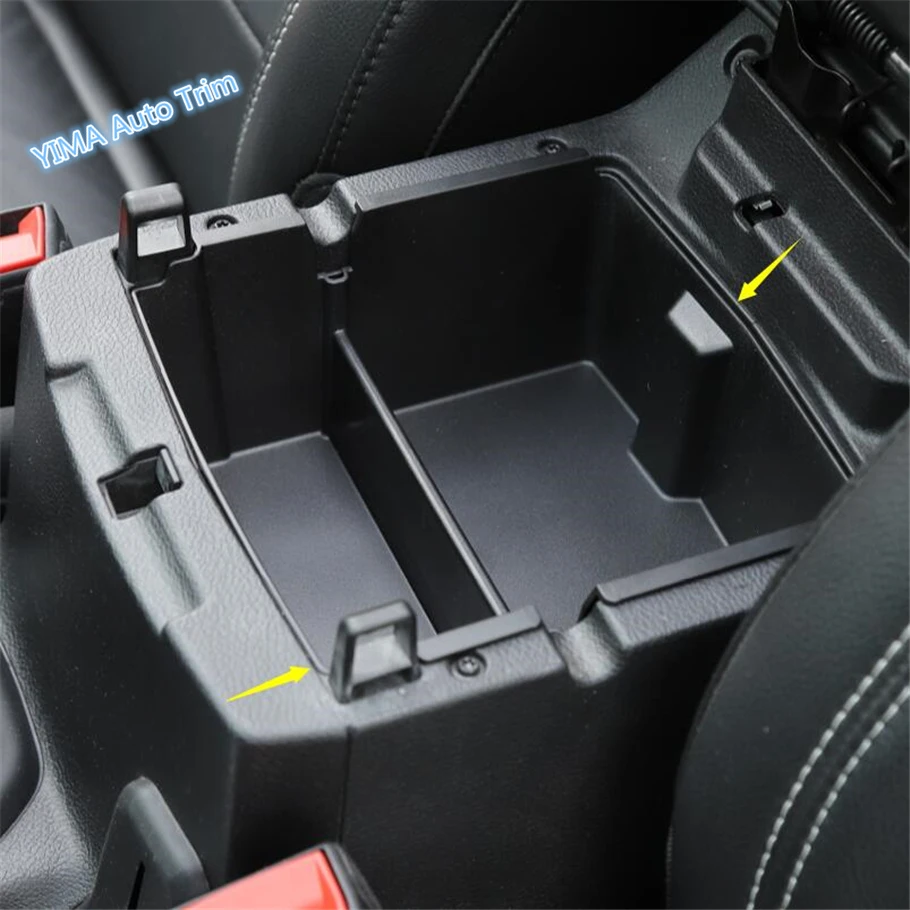 

Lapetus Auto Styling Central Storage Pallet Armrest Container Two Grids Box Cover Kit Plastic Fit For Jeep Wrangler JL 2018 2019