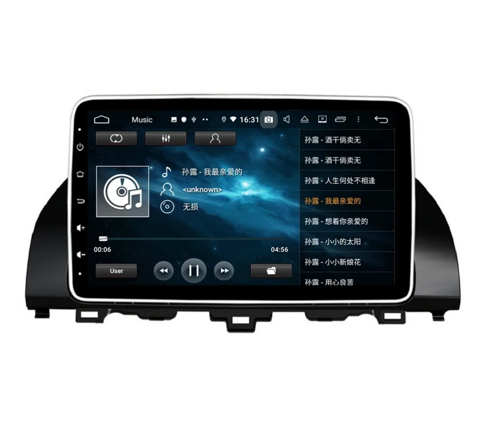 Top 4GB+64GB 8 Core 10.1" Android 9.0 Car DVD Player for Honda Accord 2018 GPS Audio Stereo Radio Bluetooth WIFI Mirror-link USB DVR 7