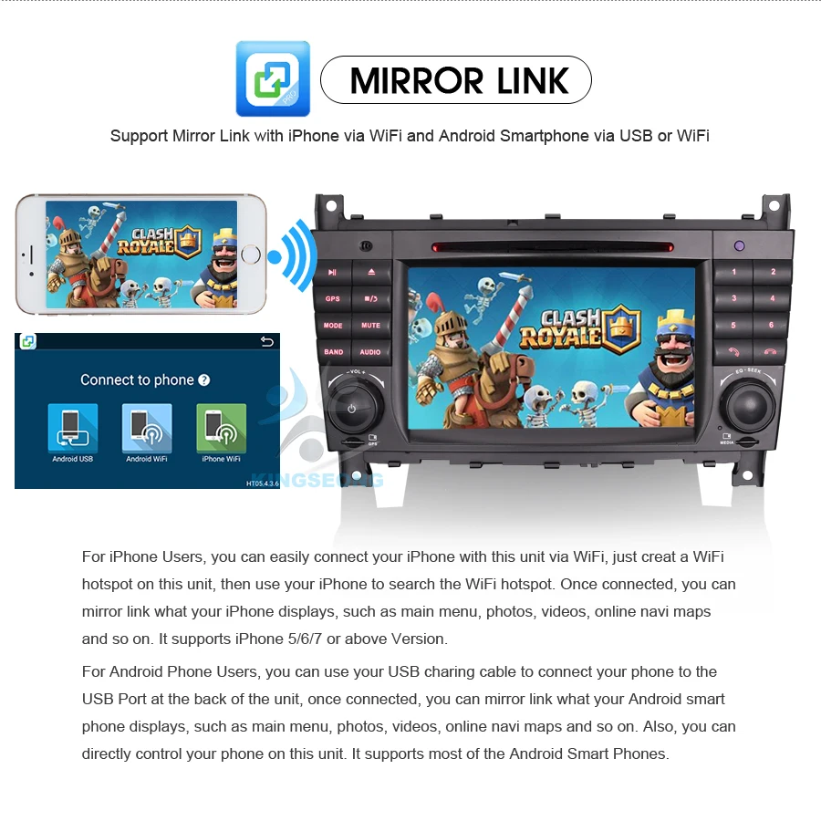 Cheap 7" Android 7.1.2 Autoradio Car DVD CD Player GPS Navigation for Mercedes Benz C-Class W203 CLC W203 CLK Class W209 Radio 3G OBD 7