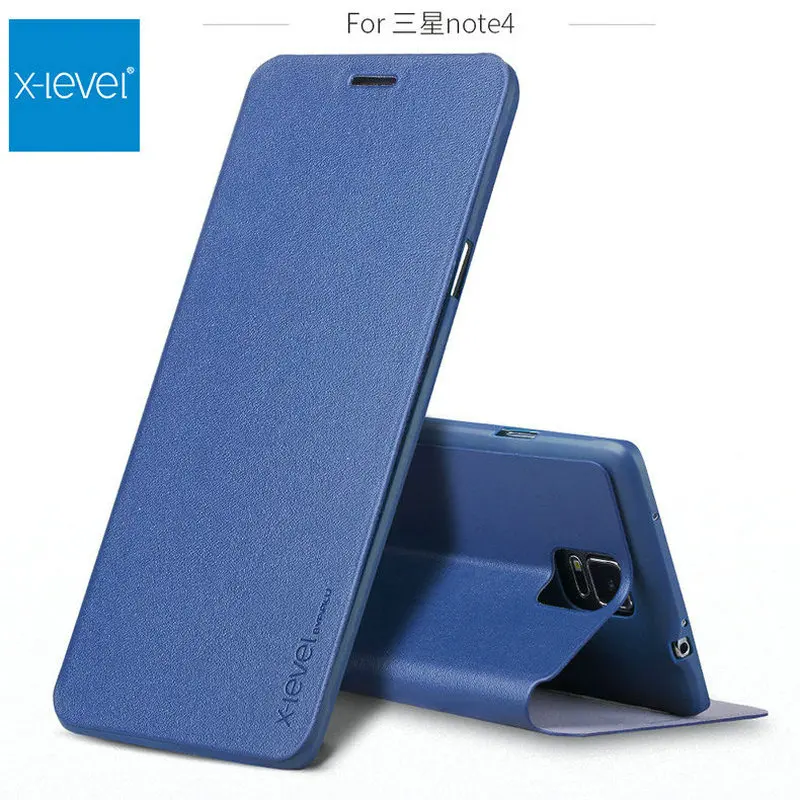 For Samsung Galaxy Note 4 N9100 Luxury X Level Flip PU Leather Back