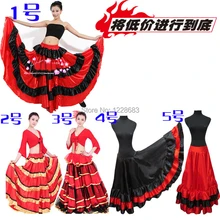 Для женщин Дамы Обувь для девочек скидка черный, красный Фламенго халат De Bal Faldas de BAILE долго Костюмы для бальных танцев Костюмы для латиноамериканских танцев сальса танго Костюмы для фламенко костюмы