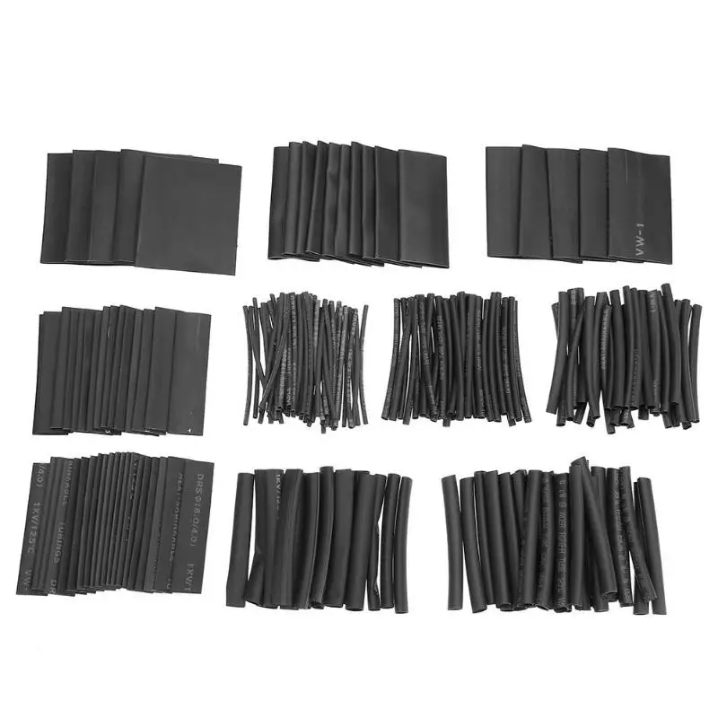 

508pcs/set Heat Shrink Tubing Insulation Shrinkable Tube Assortment Electronic Polyolefin Ratio 2:1 Wrap Wire Cable Sleeve Kit