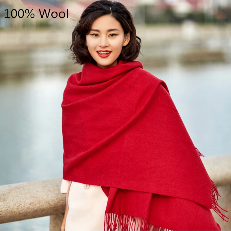 

Wool Scarf Warm Thick Multi Colors Shawl Women Soft Scarves Cosywarmer