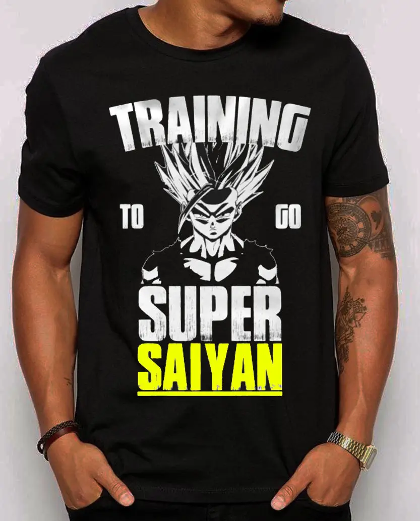 Возьмите Trainingers Супер SAIYAN футболка. Забавные Вегета Вдохновленный DBZ Поклонники
