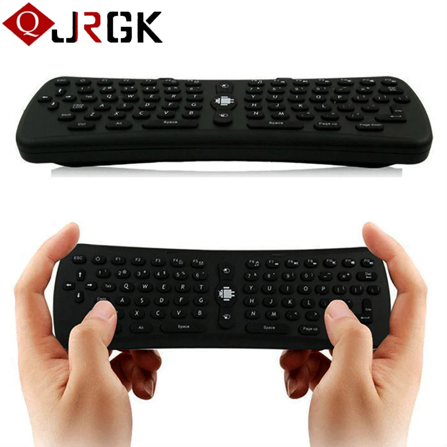 2 4GHz Wireless 6 Axis Gyroscope Air Mouse Keyboard Universal Remote Control for PC Smart font
