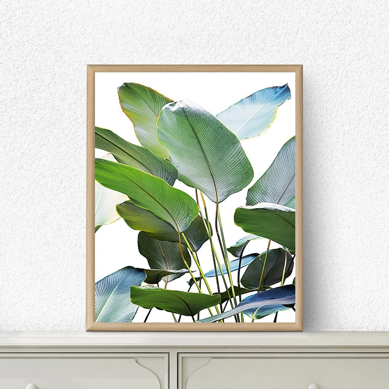 

Banana Leaves Canvas Poster and Print Tropical Botanical Palm Leaf Photography Art Painting Nordic Picture Home Wall Art Decor