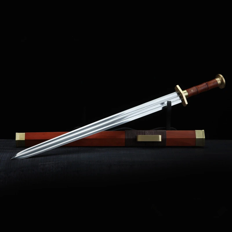 リブ付き鉄中国手作りカタナ剣リアルサムライ刃ヴィンテージ家の装飾剣 Sword Real Sword Swordsword Katana Aliexpress