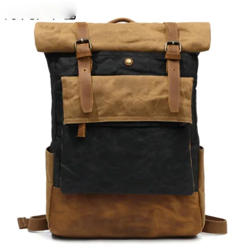 

Hot Selling Men Canvas Backpack Fashion High Capacity Brand Famous Women Backpack Solid Color Casual Travel Man Backpacks Bag