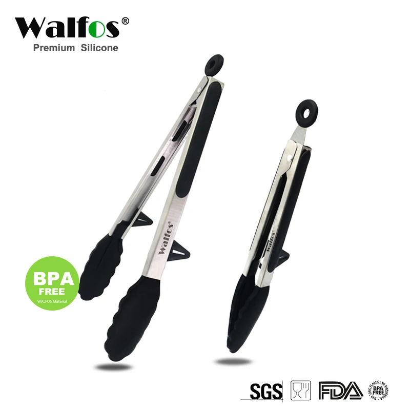 Силиконовые щипцы WALFOS для пищевых продуктов 22 см и 30 100% дюйма кухонные посуда
