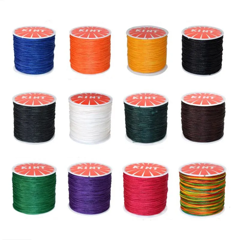 

0.45mm 0.5mm 0.6mm 0.7mm Durable Leather Sewing Waxed Thread String Cord For DIY Handicraft Tool Hand Stitching Thread Materials