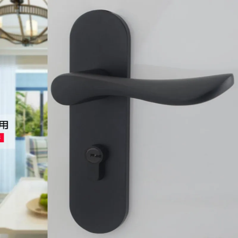 Us 26 55 41 Off Universal Golden Black Door Handles For Interior Doors Door Handle Lock Door Knobs Free Shipping In Handlesets From Home Improvement