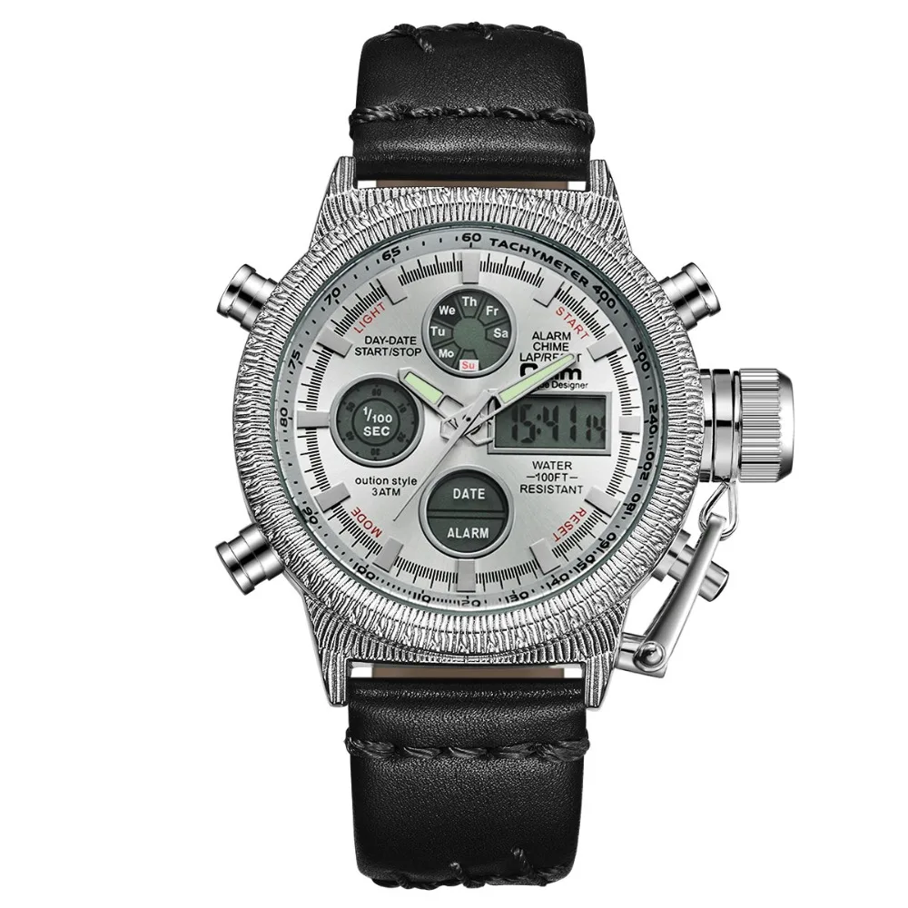 

2018 OULM Luxury Brand Men Sports Watches Men's Quartz LED Clock Military Watch Outdoor Casual Wristwatches Relogio Masculino