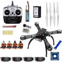 F14893-B собранные RC вертолеты с QQ супер управление полетом+ T8FB 8Ch передатчик+ 11,1 V 3300Mah 25C батарея