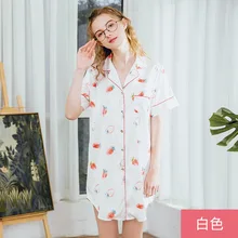 Шелковистое женское платье с v-образным вырезом, рубашка, пижамы, пижамы для сна, халат, повседневная женская домашняя одежда, банное платье, ночная рубашка, пижамы