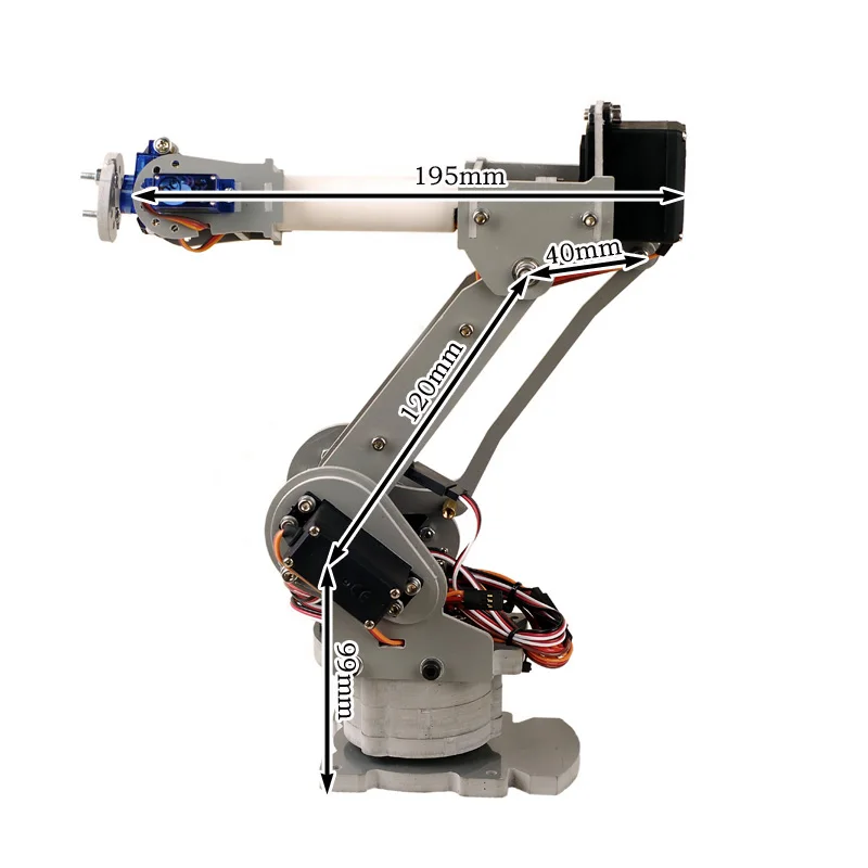 2X Mechanischer 6 Dof Roboterarm Manipulatorarm für DIY Roboter und 