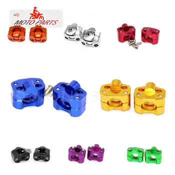 

Motorcycle Bar Clamps Handlebar Bar Risers For 28MM 1-1/8 Fat Bar Pit Dirt Bikes COLOUR