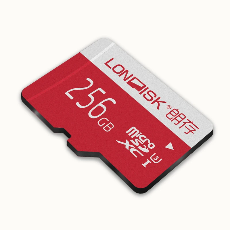 LONDISK 256 ГБ Micro SD карты UHS-I(U1)/UHS-I(U3)/Class 10(C10) microSDXC карта памяти с адаптером SD