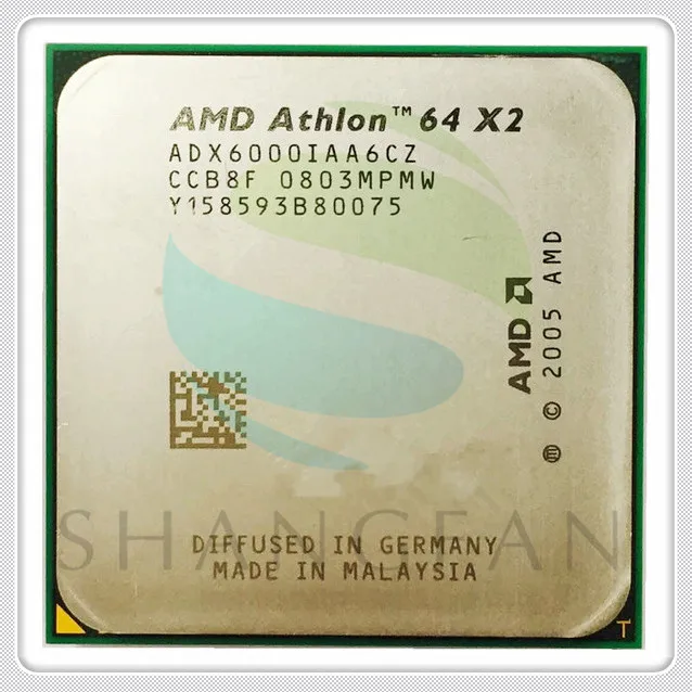 شحن مجاني ل AMD أثلون X2 6000X2 6000 + 3 GHz ADX6000IAA6CZ ثنائي النواة معالج وحدة المعالجة المركزية المقبس AM2 940pin شحن مجاني ل AMD أثلون X2 6000X2 6000 + 3 GHz ADX6000IAA6CZ ثنائي النواة معالج وحدة المعالجة المركزية المقبس AM2 940pin