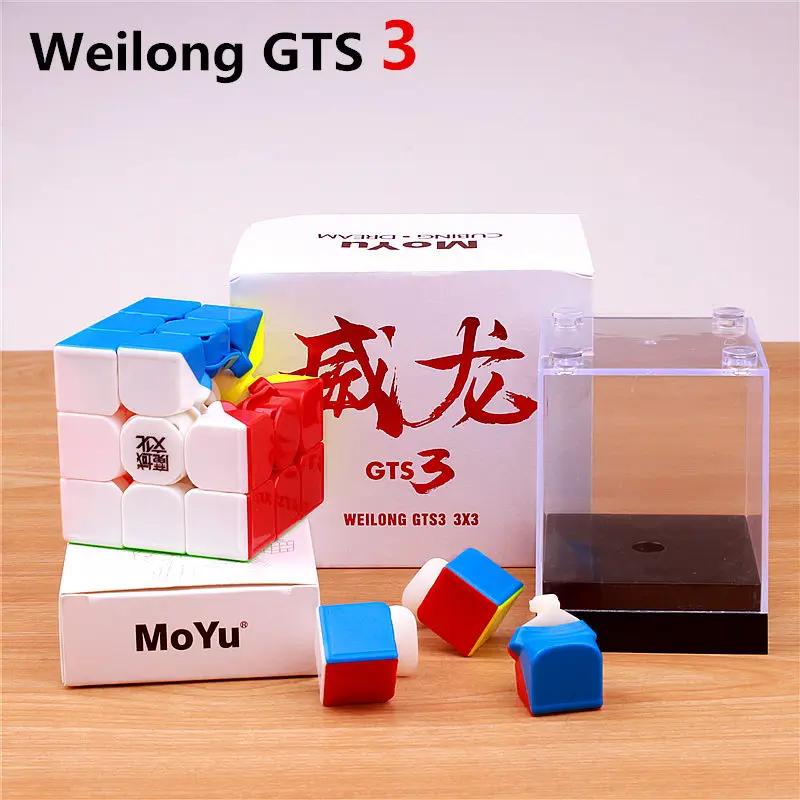Moyu weilong GTS 3M V2 Магнитная 3x3x3 магические Кубики-пазлы Профессиональный магниты, скоростной кубик, 3 на 3 игрушки для детей