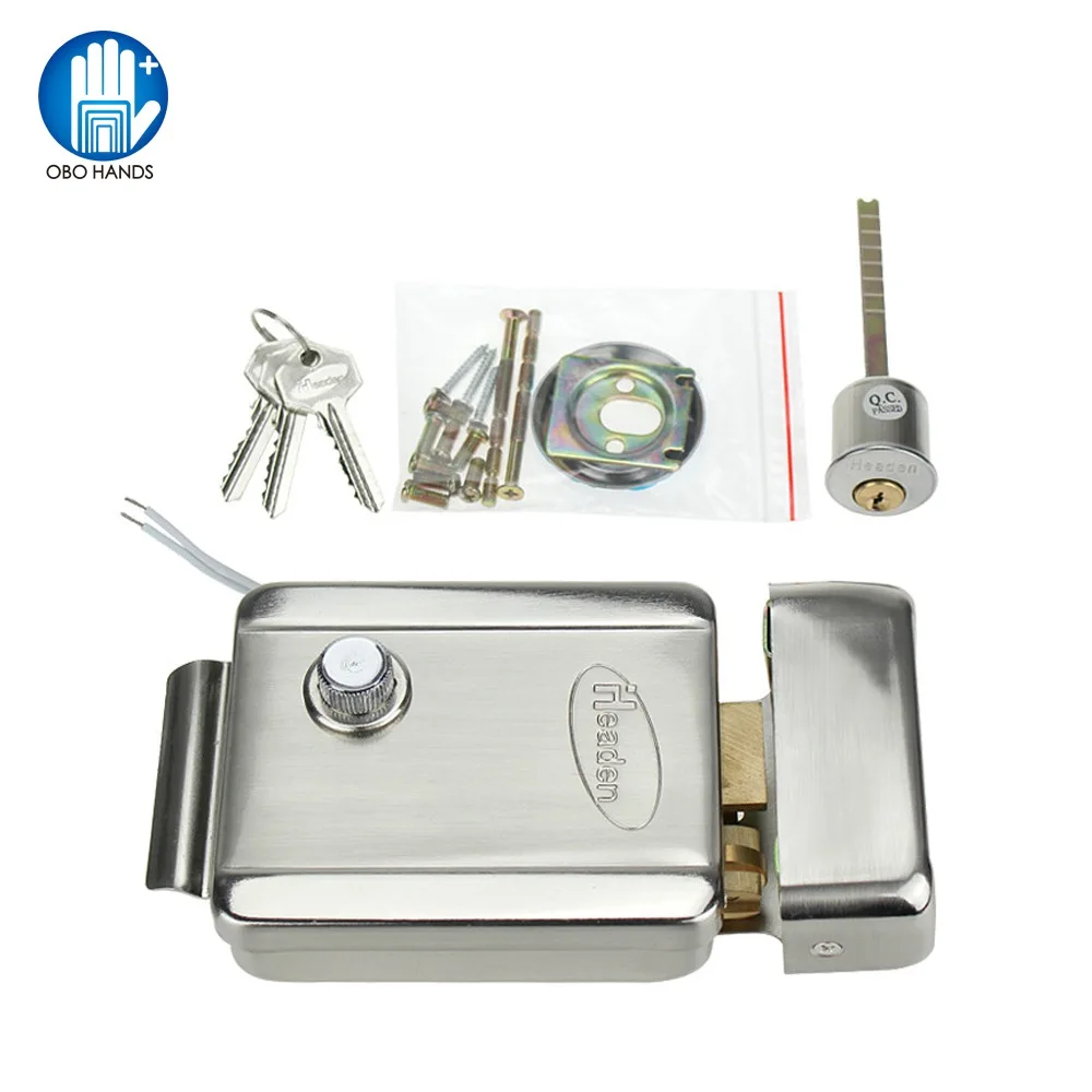 Controle de Acesso de Bloqueio de Controle nc tipo de Metal com Chaves para o Sistema de Controle de Acesso Elétrico Dedicado Bloqueio Eletrônico 12 v Kit dc