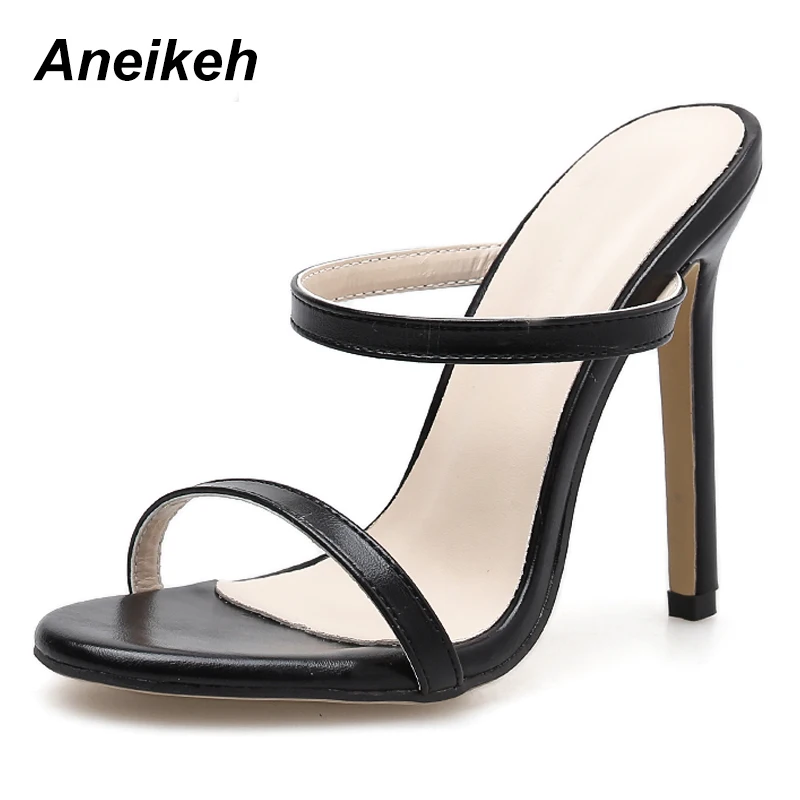 Aneikeh Women Sandals Stiletto High Heel Shoes Strap Ankle Wrap OL Sexy Pumps Party Dress Shoes Size 35-40 women high heels,platform high heels sandals