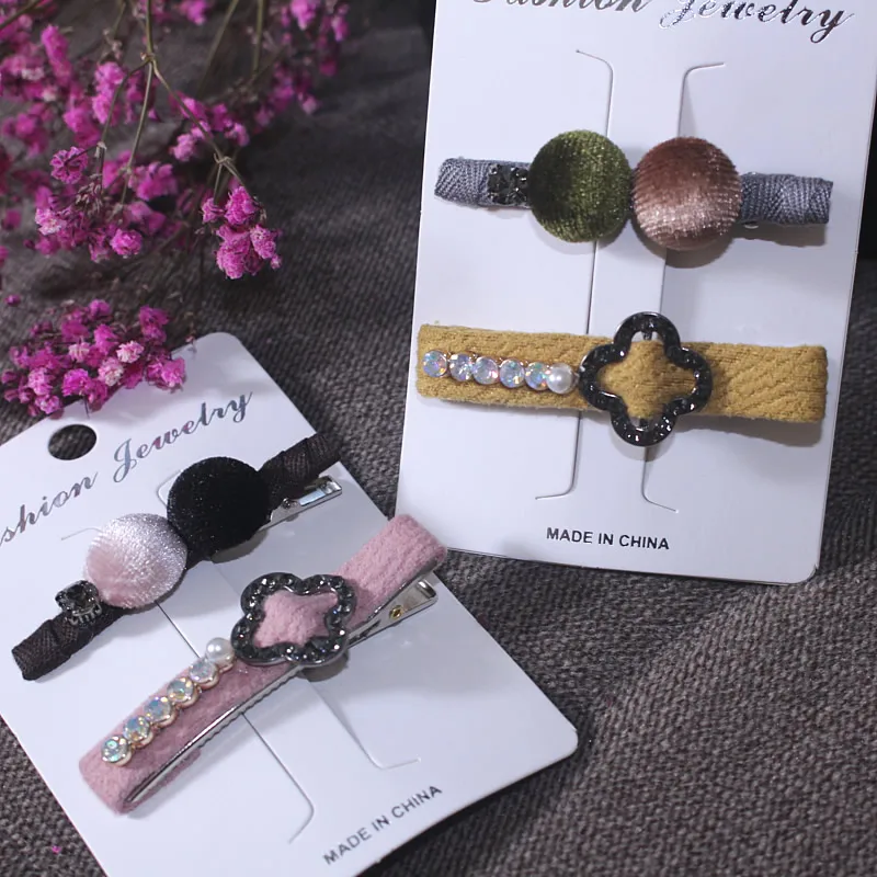 Korea Cloth crystal Flower Crown Hair Accessories Weave Hair Bows Rim