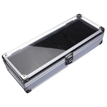 

6 Grid Aluminium Watch Storage Case Bracelet Organiser Display Box Pillow Holder
