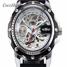 Hot Free shipping Wholesale A 918 High Quality Luxury Men Skeleton Wrist Watches Automatic Winding Mechanical