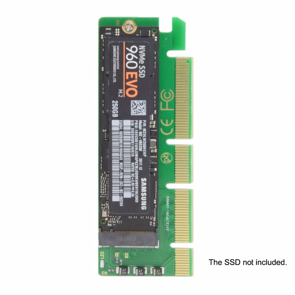 CY NGFF M key NVME AHCI SSD для PCI E 3 0 16x x4 адаптер XP941 SM951 PM951 A110 m6e 960 EVO SSD|Кабели передачи данных|