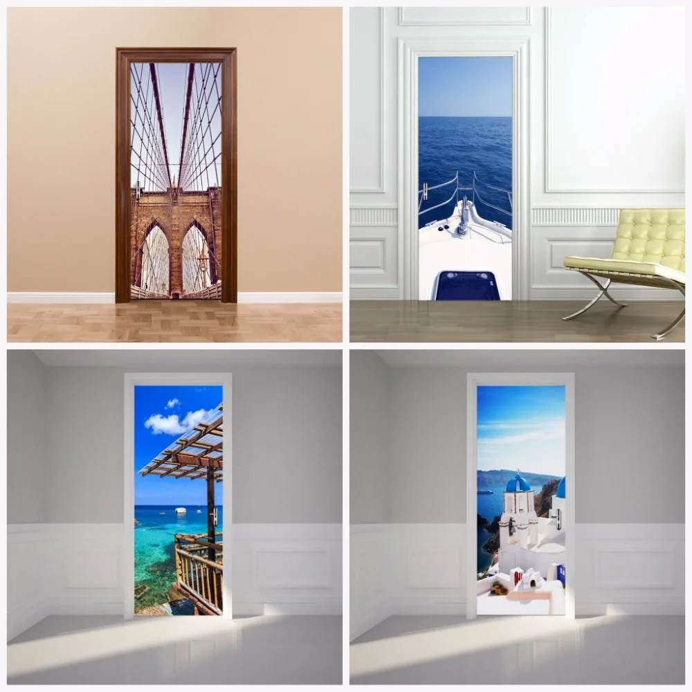 

Colomac 3d wall door stickers self adhesive creative poster renovation living room bedroom home decor decoration accessories