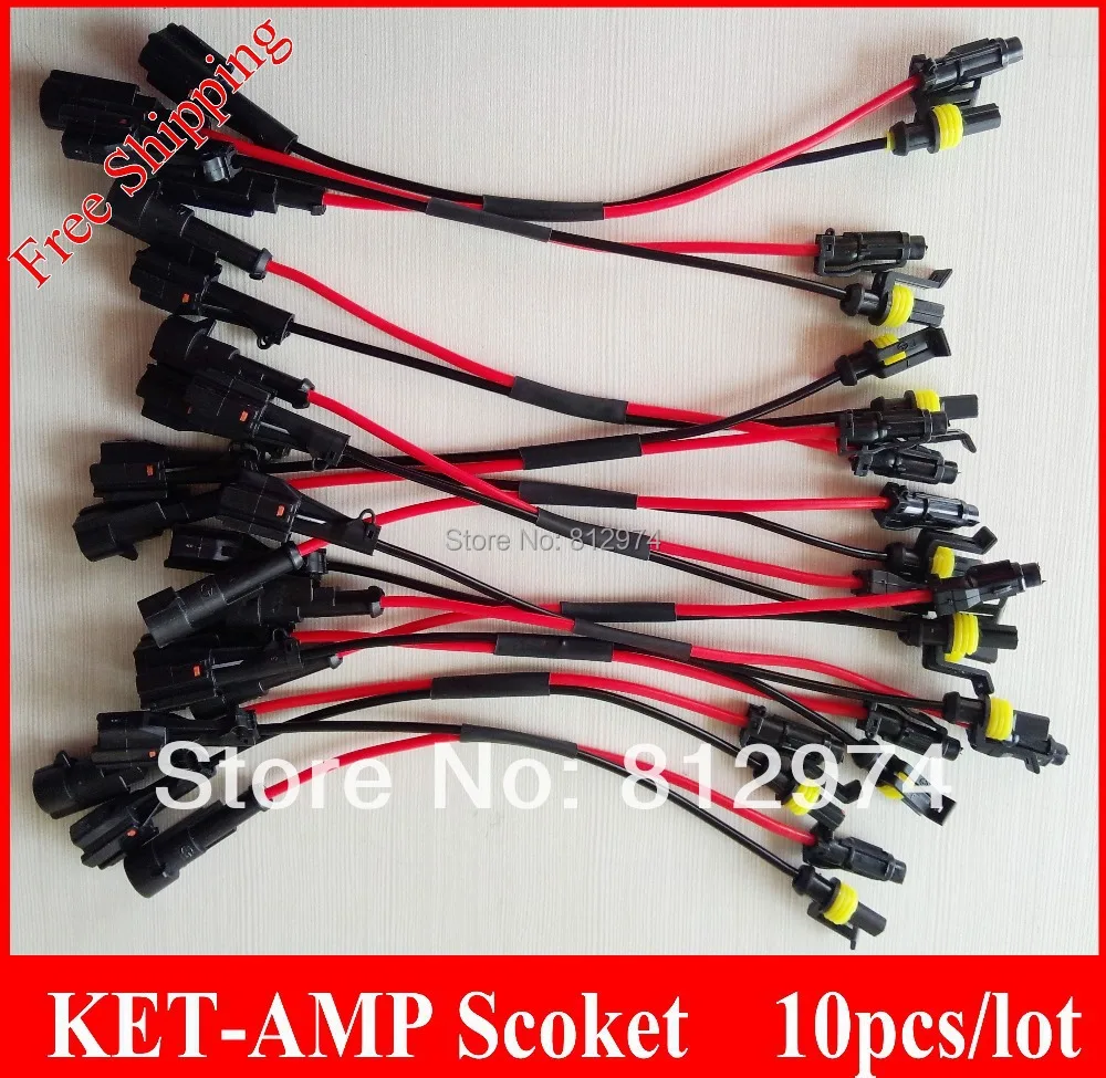 Free Shipping xenon HID and ballast connector AMP KET