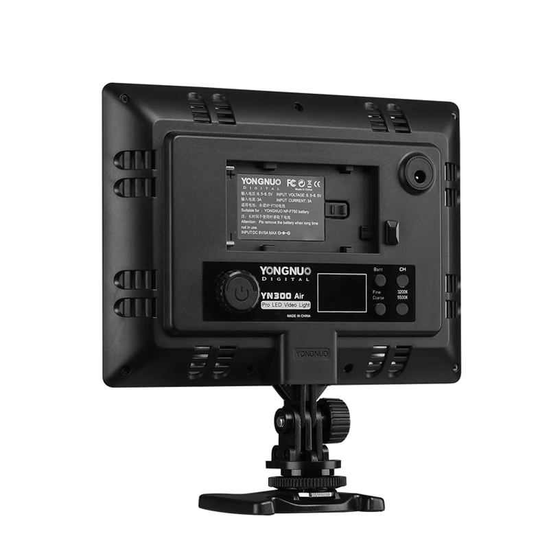 DSLR YONGNUO YN-300 YN300 Air ультратонкий CRI 95+ светодиодный видео светильник Панель 3200-5500K двухцветный 2000LM для камер Canon Nikon sony