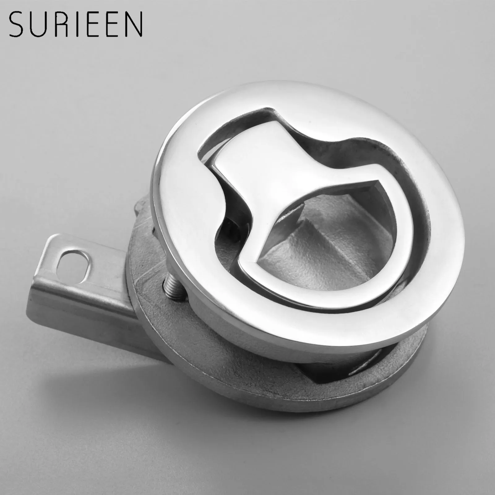 Marine Boat Hatch Latches Turning Lock Lift Handle 2" Stainless Steel Hatch Flush Pull Latch 2"For Boat Marine Door Window Floor