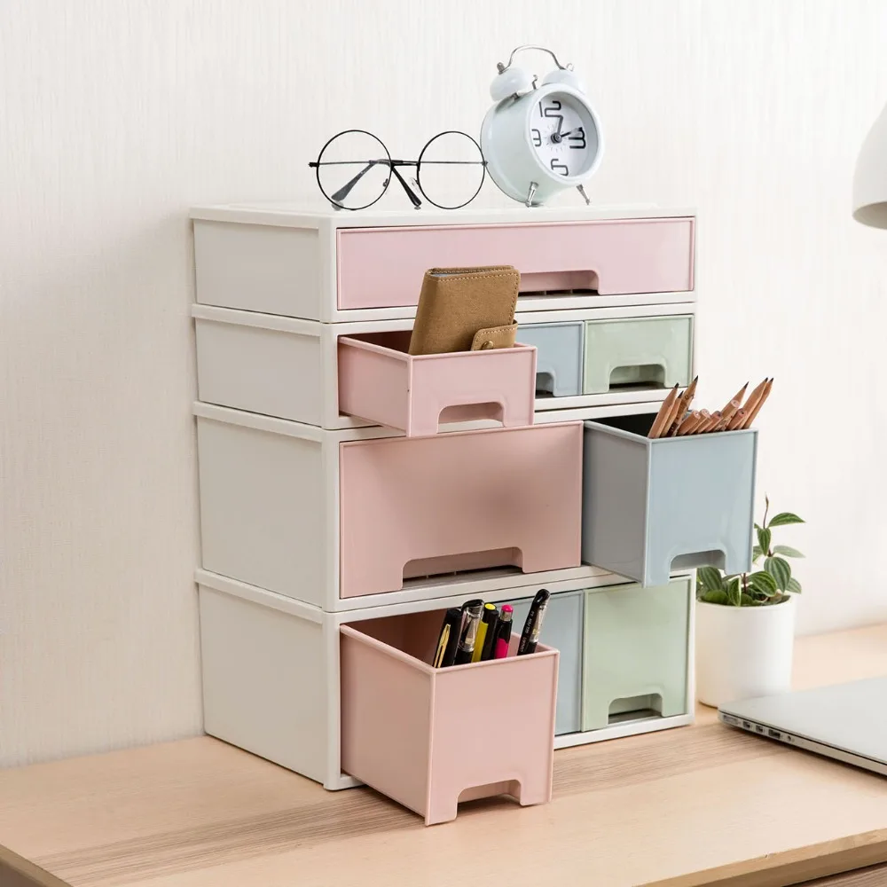 

Desktop Drawer Storage Cabinet Sundries Organizer Storage Box Stationery Case Makeup Organizer Jewelry Box Cosmetic Container
