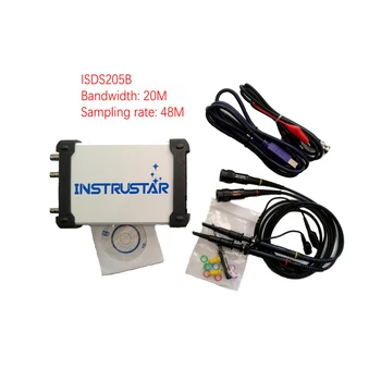 

INSTRUSTAR ISDS205B 5 in 1 Digital Oscilloscope 2-Channel 20MHz 48M PC Based Oscilloscope+Spectrum Analyzer+Data Recorder+DDS+Sw
