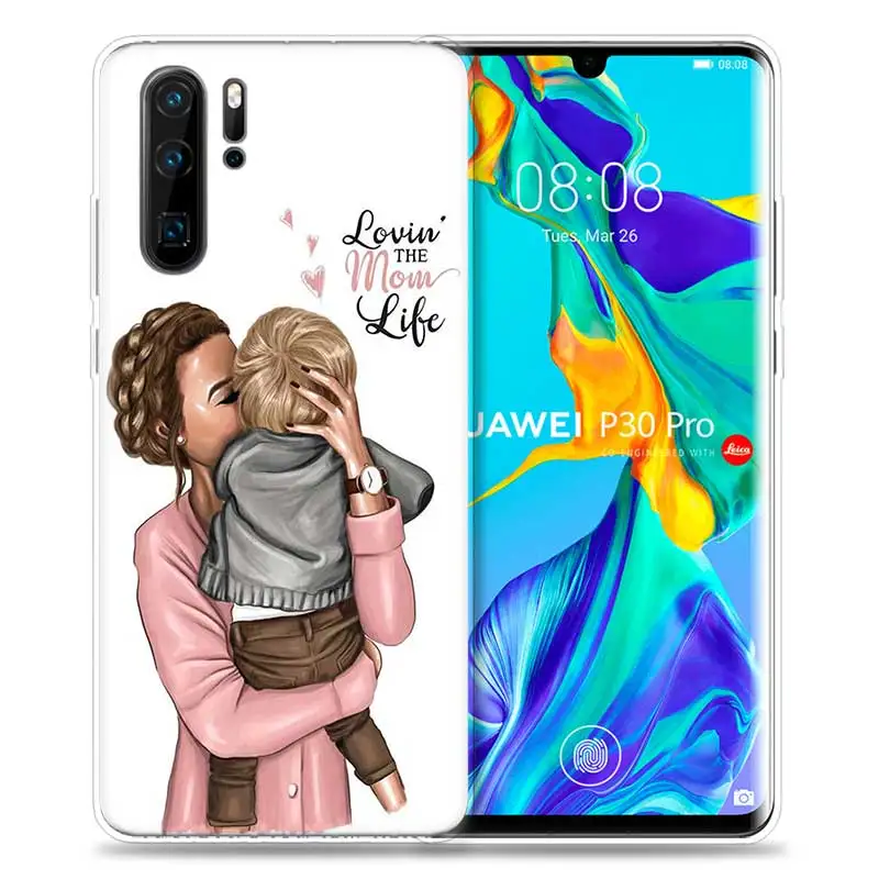 Чехол для huawei P30 P20 P10 P9 mate 10 20 Lite Pro, сумка для мобильного телефона P Smart Z Plus, мама и ребенок, папа P8 P30Pro P20lite - Цвет: HP-10