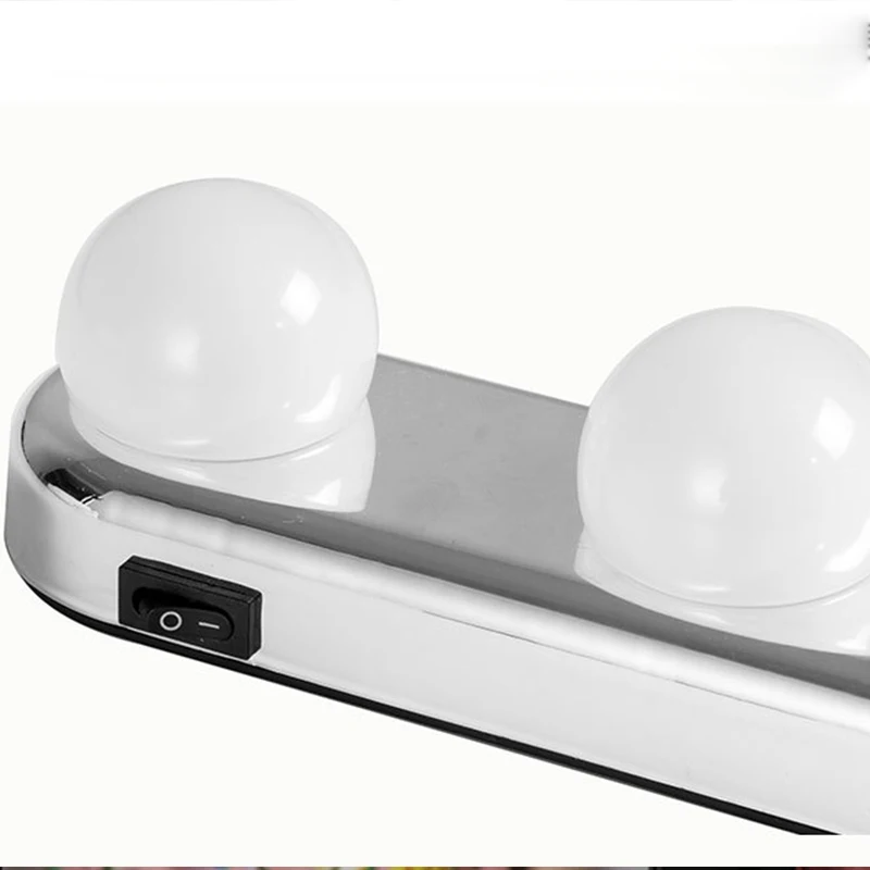 Портативный 4 Светодиодный светильник для студийного макияжа, супер яркий косметический зеркальный светильник с питанием от батареи, косметический светильник, светильник для ванной комнаты