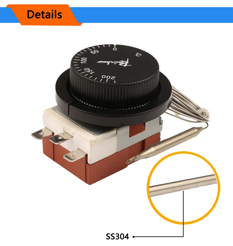 temperatura interruptor-botão termostato expansão líquida caldeira de água ajustável TS-200SR