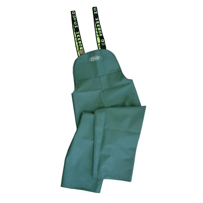 Dutch Harbor Gear HD202-3X Quinalt Rain Bib Green - 3XL