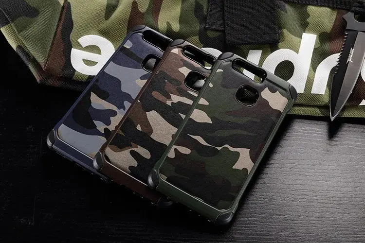Чехол для Huawei P9 Lite p9 плюс P8 Y52 y62 mate8 mate9 Honor 6X 2in1 камуфляж Панцири защитный задняя