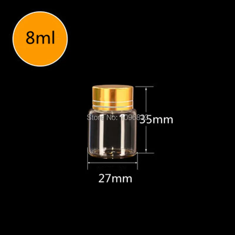 Желая бутылка 27 мм диаметр бутылка для многоразового использования цвет серебристый, золотой алюминий кепки запаянный в стекло флакон 8 мл