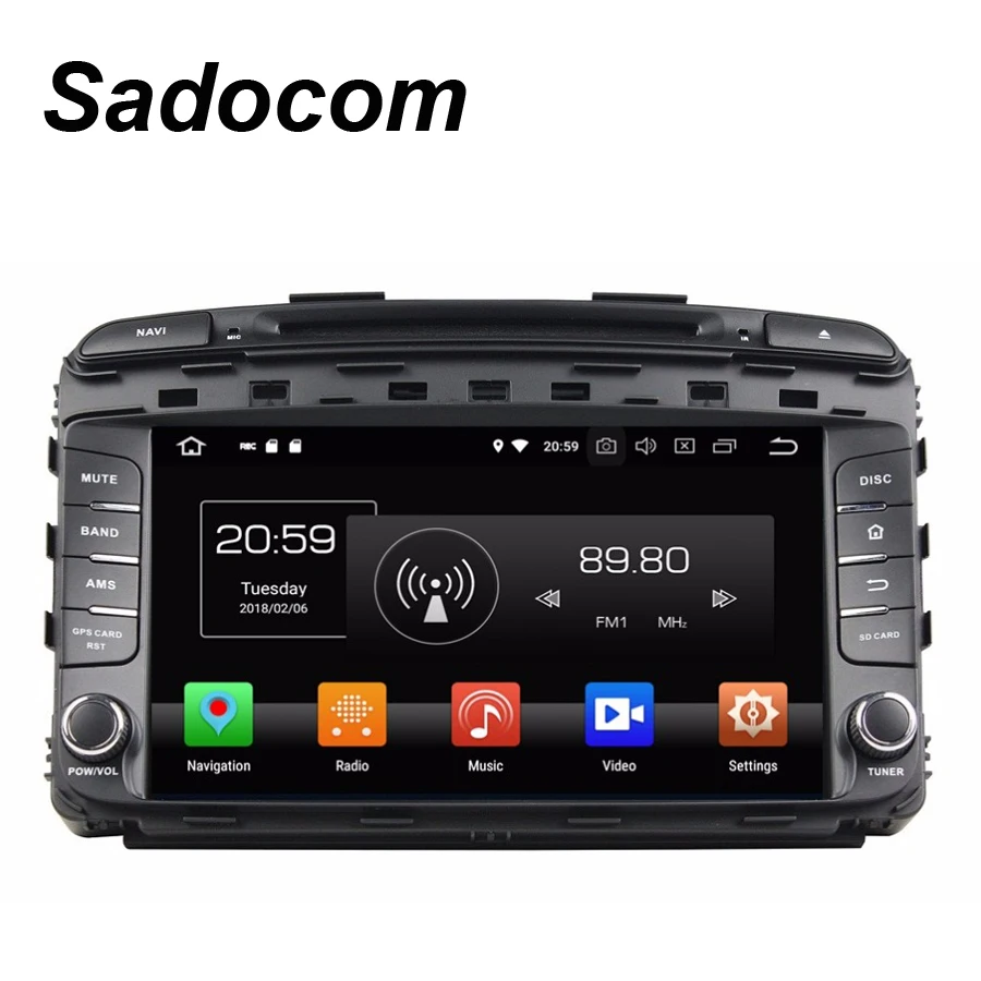 TDA7851 1024*600 Android 8 0 ядер 4 ГБ ОЗУ 32 Автомобильный dvd-плеер GPS ГЛОНАСС RDS радио wifi