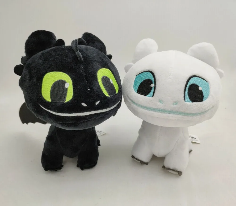 

How to Train Your Dragon 3 Plush Toy Light Fury White Dragon Stormfly Hookfang Dragon Stuffed plush toy