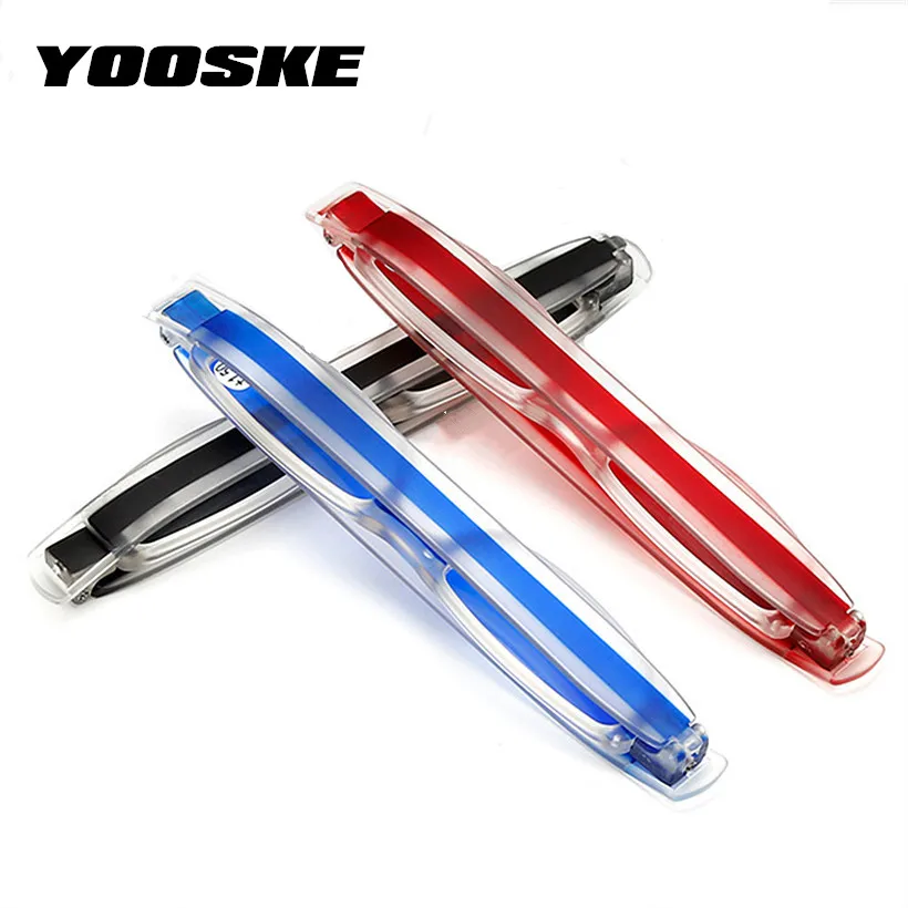 

YOOSKE 360 Degree Rotation Folding Reading Glasses Women Men Portable Foldable Diopter Presbyopic Eyeglasses 1.0 2.5 3.0 3.5 4.0