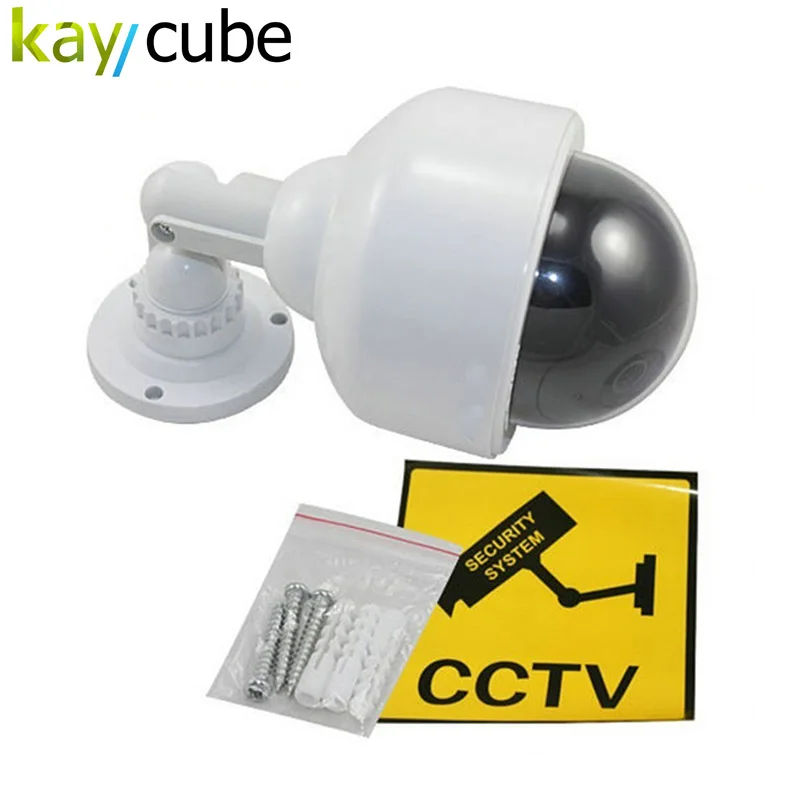 

Outdoor Waterproof Red LED Fake Dummy PTZ Speed Dome CCTV Security Camera Blinking Flashing Light Dummy Dome Camera